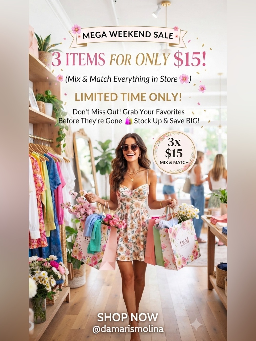 🌸3 X $15 🌸